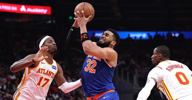NBA直播-唐斯20+10+10阿努诺比22+10 尼克斯大胜老鹰2-2